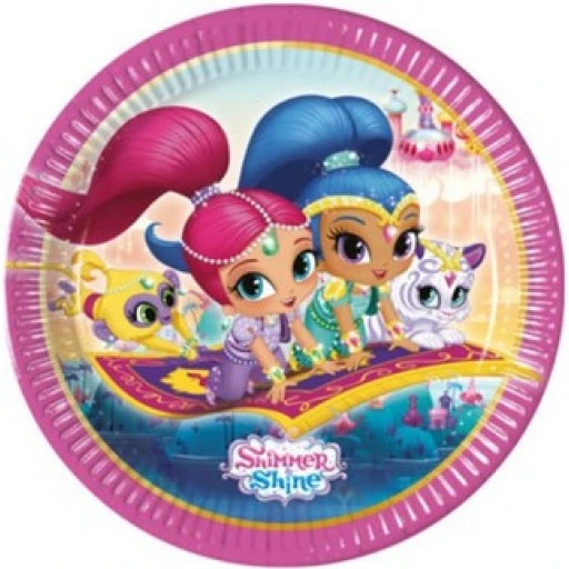 Tabak Shimmer And Shine (ışıltı Ve Parıltı) 23 cm 8'lı