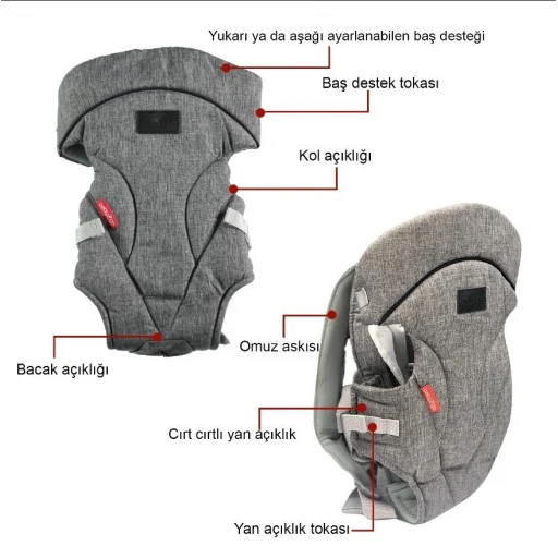 Baby2go 3 İn 1 Kanguru - Mavi