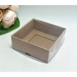 8x8x3 Kraft Üstü Asetatlı Kutu