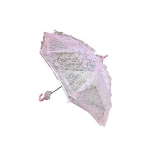 Şemsiye Dantel İşlemeli Pembe P1