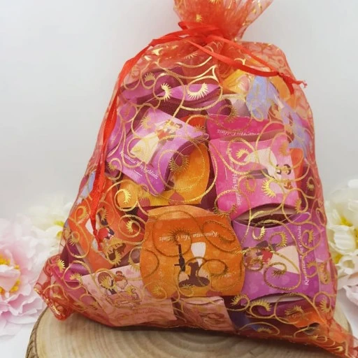 Karışık Renk Gelin Damat Kına Kutları 100 Lü Çuval Kına