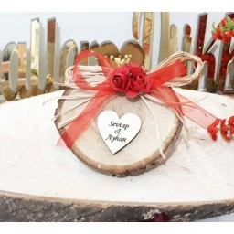 Ahşap İsimlikli Doğal Ağaç Magnet