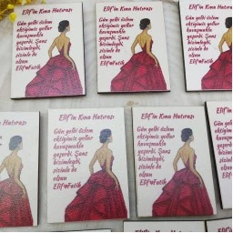 Ahşap Nikah Buzdolabı Magnet Kına Gecesi Hediyelikleri