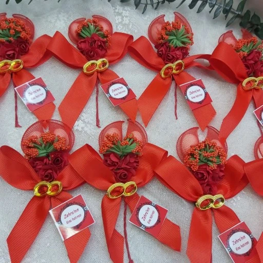 Alyanslı Kıpkırmızı Kına Gecesi Hediyesi