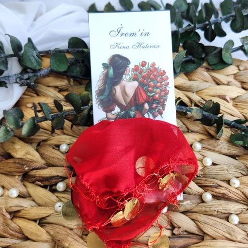 Halay Mendili Kişiye Özel Süslemeli Mendil Kına Hediyeliği, Söz Nişan Nikah Kına Hediyesi