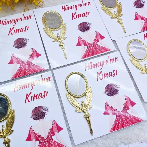 Kağıt Üzeri Melek Ayna Nikah Hediyeği