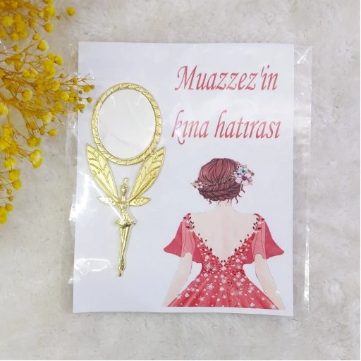 Kağıt Üzeri Melek Ayna Nikah Hediyeği