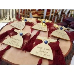 Pleksi Ayna Yazılı Kaftan Kına Hediyesi