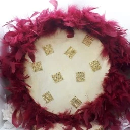 32 cm Pullu Ve Tüllü Deri Tef