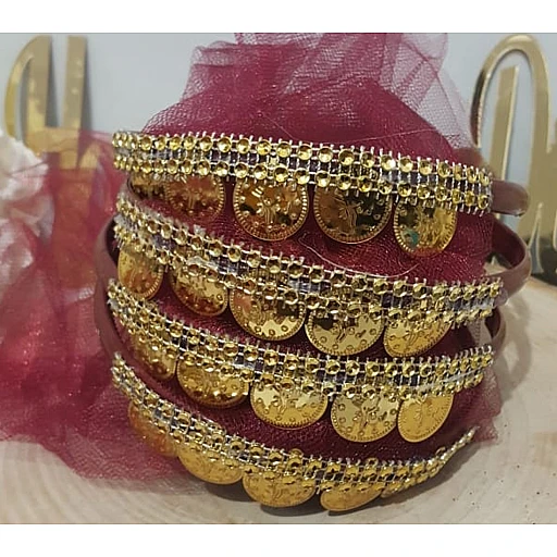 Altın Paralı Kına Taçları 10 Lu