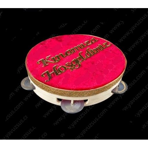 Kınamıza Hoşgeldiniz Kırmızı Ahşap Tef