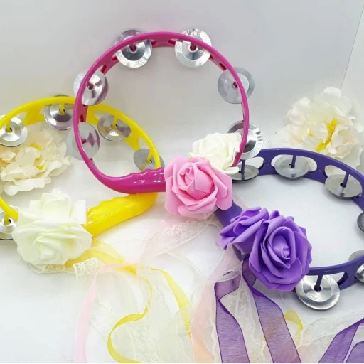 Tek Çiçekli Tutmalı Plastik Tef