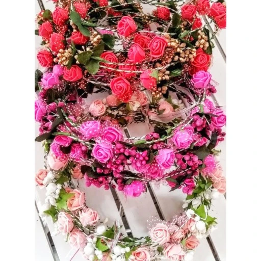 Tomurcuk Çiçekli Çember Taç Kına Gecesi