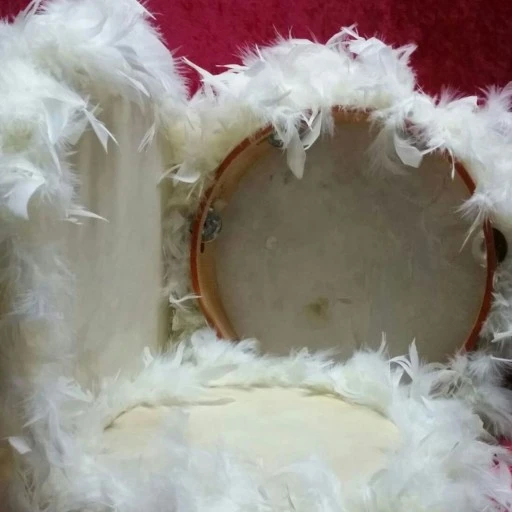 Tüylü Deri Tef 27 cm Ölçülerinde Yazısız