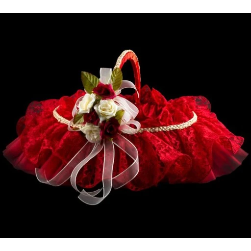 Güpürlü Güllü Hasır İpli Sepet Kıan Gecesi Kına Gecesi Malzemesi