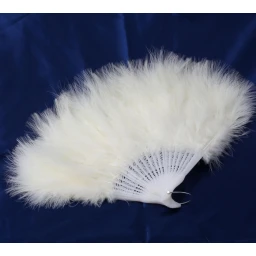 Tüylü Gelin Yelpazesi Krem