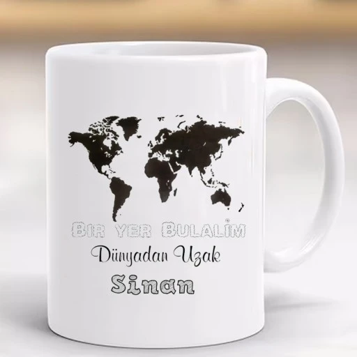 Bir Yer Bulalım Kişiye Özel Kupa Bardak