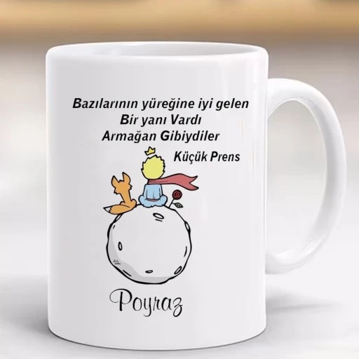 Kişiye Özel Kupa Bardak Küçük Prens Doğum Günü Hediyelik