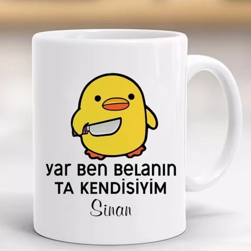 Kişiye Özel Kupa Bardak Yar Ben Balanın