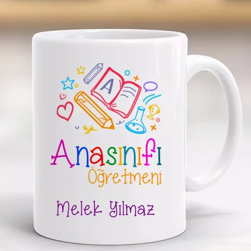 Öğretmenler Günü Hediye Kupa Ana Sınıf Öğretmeni Kişiye Özel