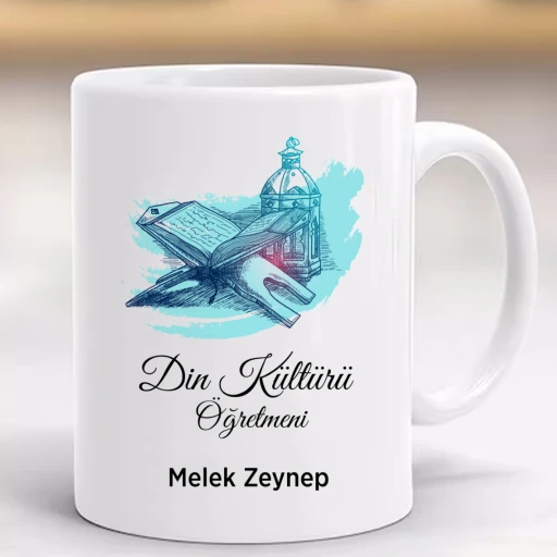 Öğretmenler Günü Hediye Kupa Din Kültürü Öğretmeni Kişiye Özel