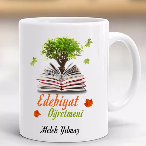 Öğretmenler Günü Hediye Kupa Edebiyat Öğretmeni Kişiye Özel
