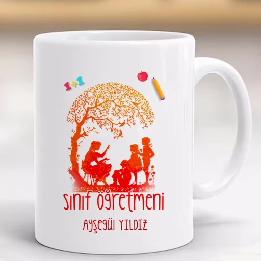 Öğretmenler Günü Hediye Kupa Sınıf Öğretmeni 2 Kişiye Özel