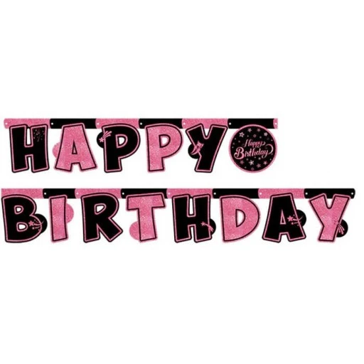 Flama Pınk Stars Happy Bırthday Yazı Pk: