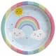 Tabak Gökkuşağı Bulut Karton 23 cm 8'lı