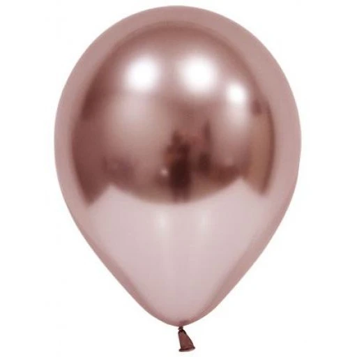 Balon Krom Parlak 12 inç Rose Gold 50'li