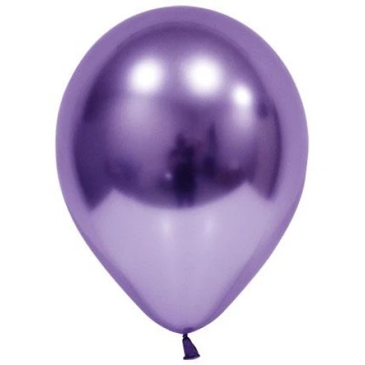 Balon Krom Parlak 12 inç Violet Mor 50'li
