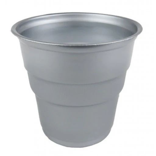 Bardak Plastik 200 Cc Gümüş 25'li