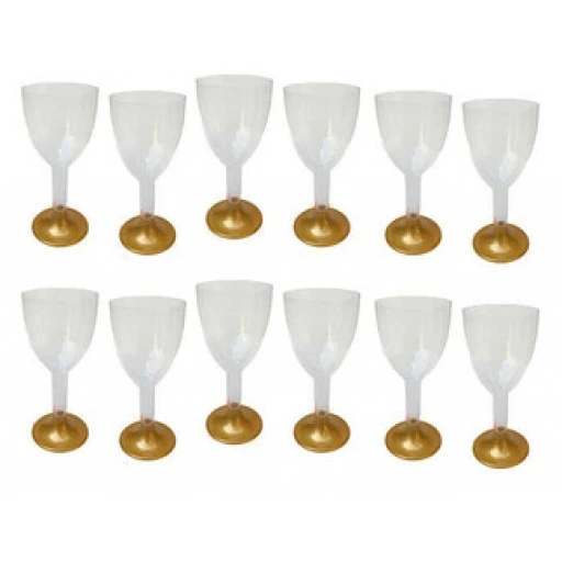 Kadeh Akrilik Kutulu Demonte Klasik Altın 12'li