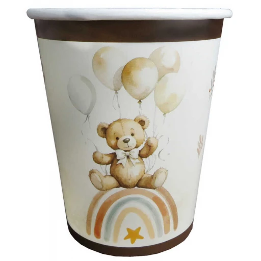 BARDAK AYICIK RETRO KARTON 240 GR 8 OZ PK:8