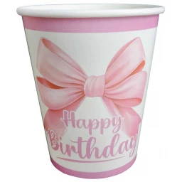 BARDAK FİYONK HAPPY BIRHDAY KARTON 240GR 8 OZ PK:8