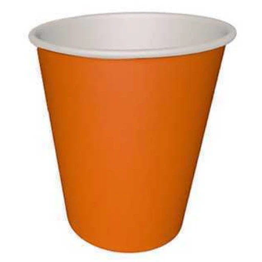 Bardak Karton Turuncu 8 Oz 8'lı