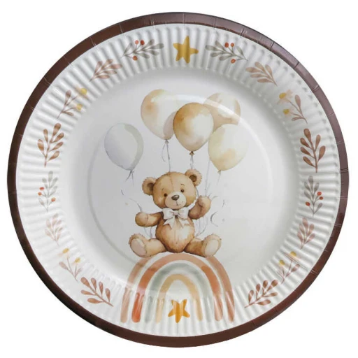 TABAK AYICIK RETRO KARTON 300 GR 23 CM PK:8 