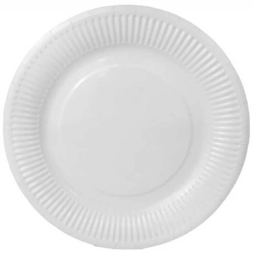 Tabak Karton Beyaz 23 cm 8'lı