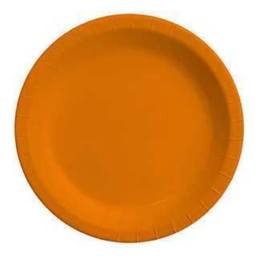 Tabak Karton Turuncu 23 cm 8'lı