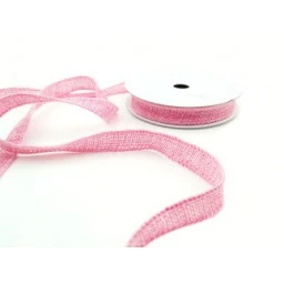 Kurdela Jüt Kanaviçe Pembe 3cm 10mt