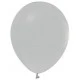 Balon Düz 12" Gri 100'lü