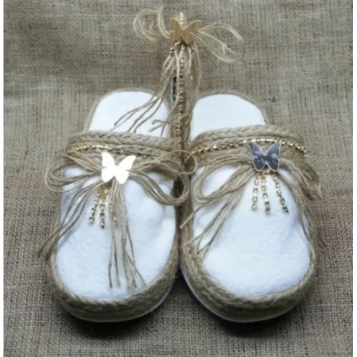 Hasır Lohusa Terlik Ve Taç Set