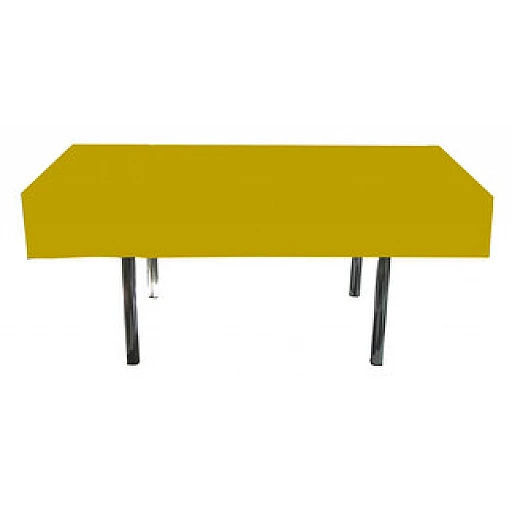 Doğum Günü Süsü Masa Örtüsü Düz Desenli 137x183 cm Altın P1