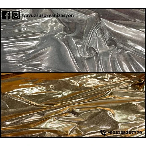 Likralı Simli Kumaş 150 cm