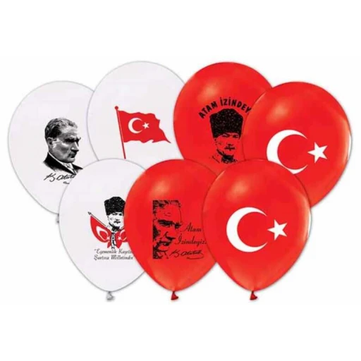 Balon Ata Ve Bayraklı 100'lü
