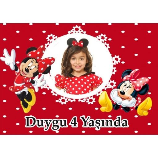 Minnie Kırmızı Magnet 16 Magnet
