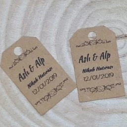 Etiket Nikah Şekeri İçin Hasır Ed260