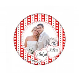 Fotoğraflı Nikah Etiketi Edf02