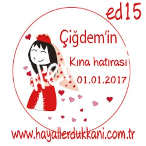 Kına Gecesi Etiketi Ed15