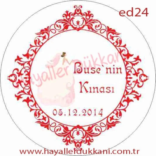 Kına Gecesi Etiketi Ed24